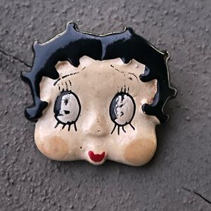 Vintage Betty Boop Pin Signed Lisa Frank